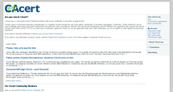 Desktop Screenshot of cacert.org